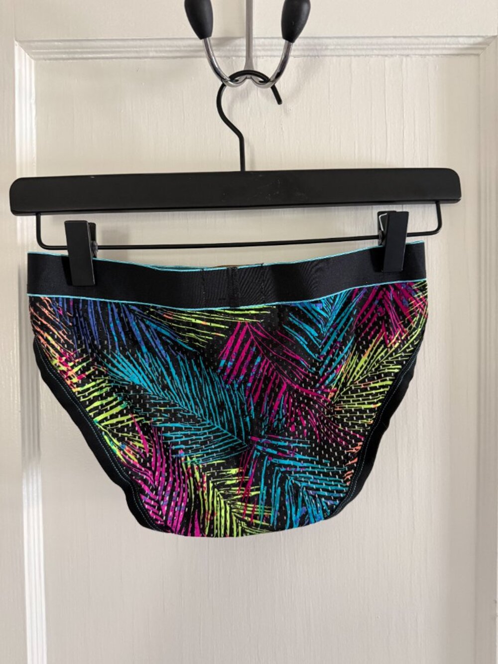 Andrew Christian "MASSIVE" Neon Palms Mesh Brief - SZ Small - Picture 2 of 2